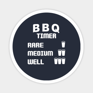 BBQ timer with beer glasses Magnet